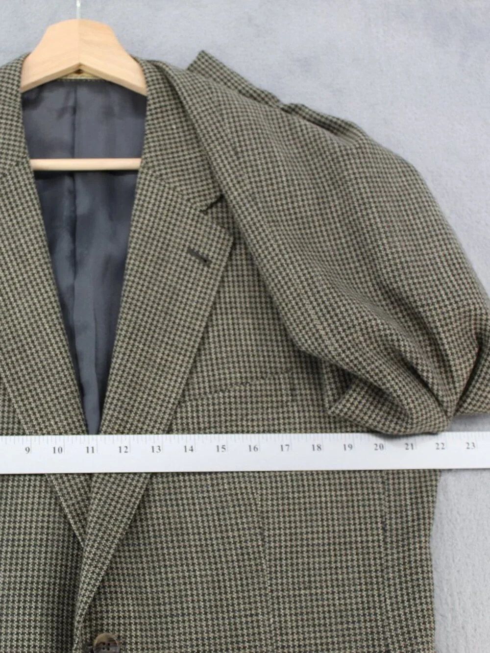 Joseph Abboud Nordstrom Men’s 41L Wool Silk Linen Houndstooth Blazer